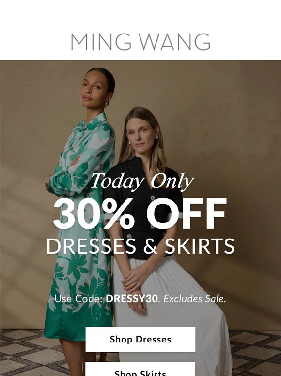 30% OFF Dresses & Skirts