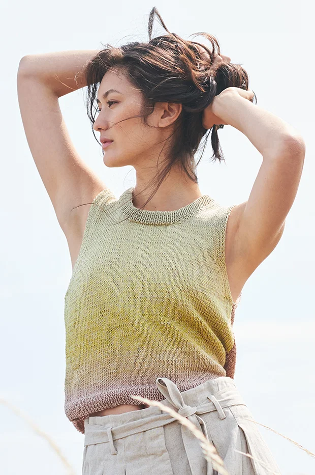 Strickset Top mit Farbverlauf