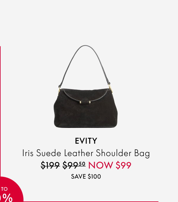 EVITY Iris Suede Leather Shoulder Bag