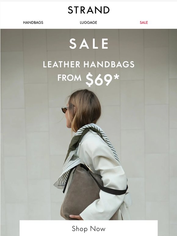 SALE: Shop Leather Handbags from $69*