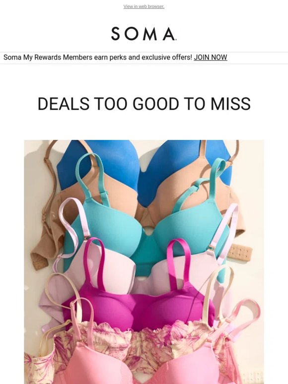Open this for BOGO 50% OFF bras!