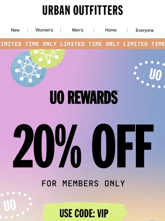 20% OFF MEMBERS ONLY 🤝