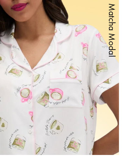 Matcha modal short pyjama set