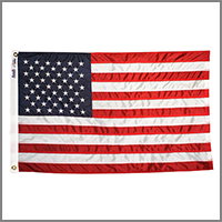Outdoor US flags