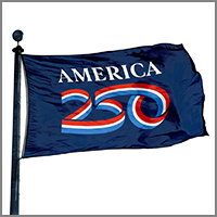 America 250 flags