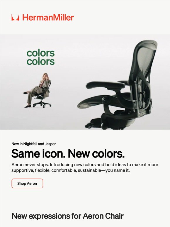 Aeron: Now in two new colors