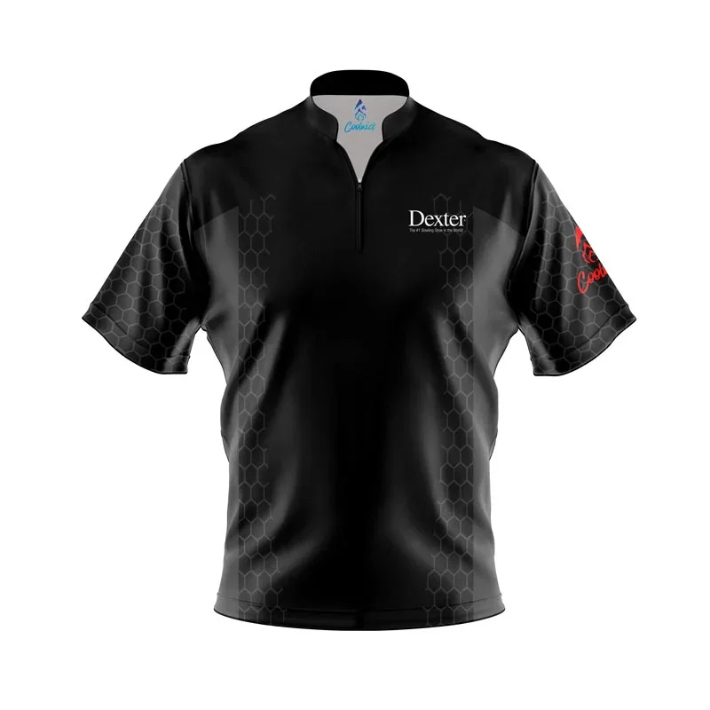 Image of Dexter Power Frame Black BOA Fast Track CoolWick Bowling Jersey