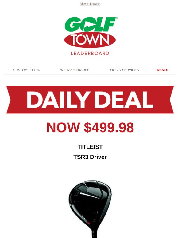Today's Daily Deal from Golf Town!