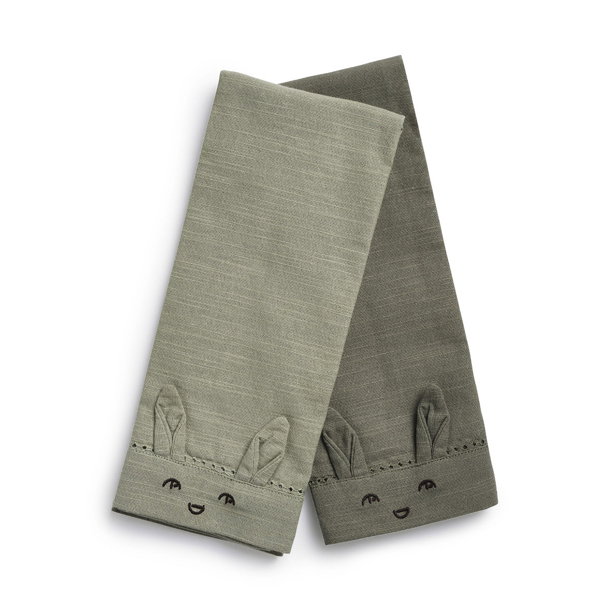 Image of Baby Napkins 2 pieces - Mineral Green/Hazy Jade
