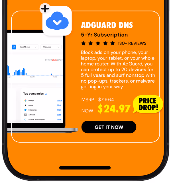 AdGuard DNS: 5-Yr Subscription