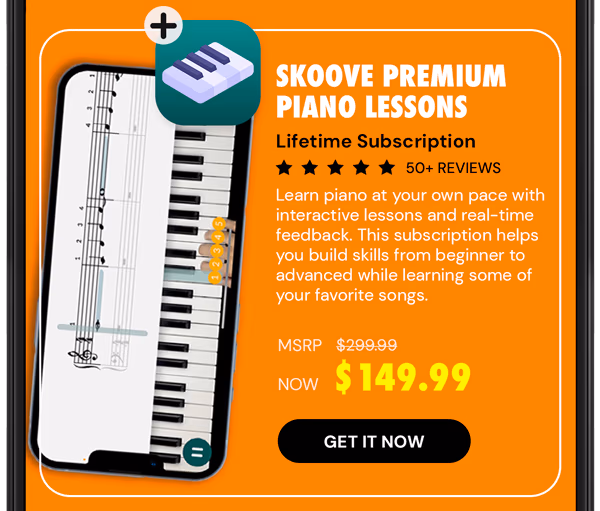 Skoove Premium Piano Lessons: Lifetime Subscription