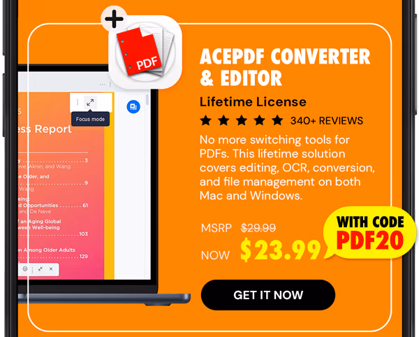 AcePDF Converter & Editor: Lifetime License
