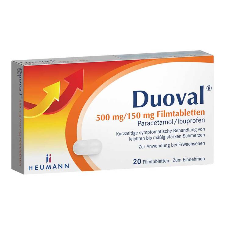 Duoval 500 mg / 150 mg Filmtabletten⁵ ⁸