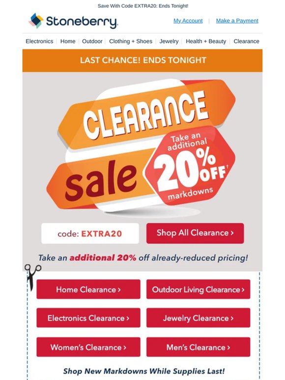 Blink & You'll Miss It... Extra 20% Off!