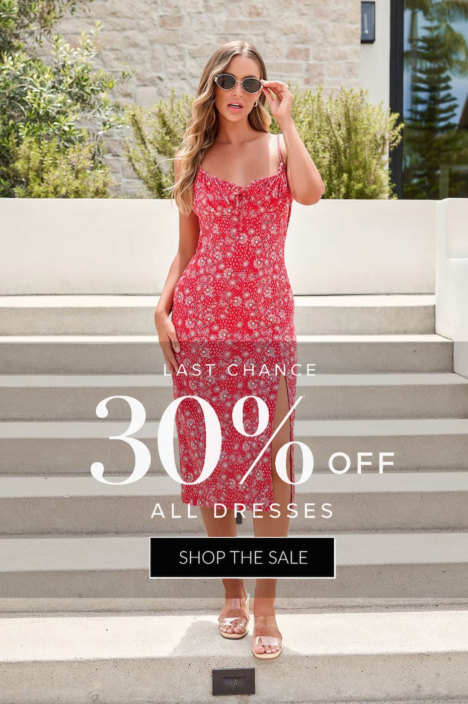 Last Chance. 30% off all dresses. shop the sale.