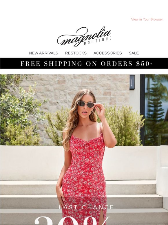 Final Call: 30% Off All Dresses! ⏳