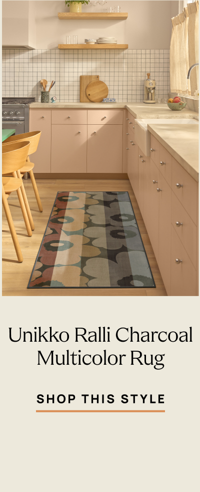 Unikko Ralli Charcoal Multicolor Rug by Marimekko  | Shop This Style 