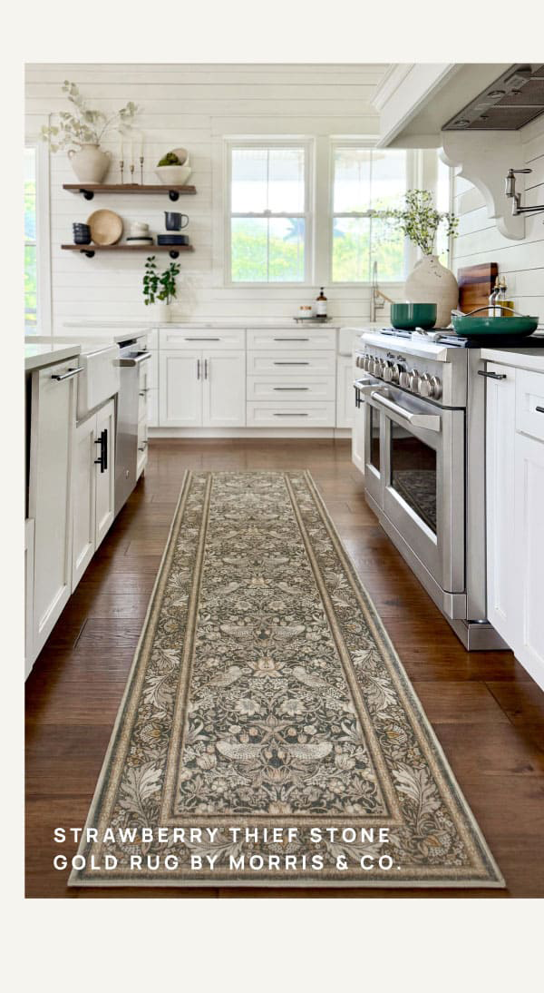 Strawberry Thief Stone Gold Rug