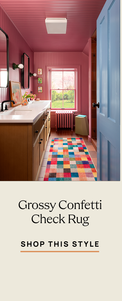 Grossy Confetti Check Rug 