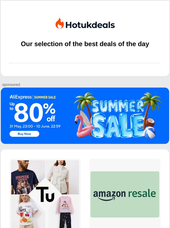 Our selection of the best deals of the day