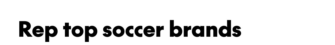 Rep top soccer brands