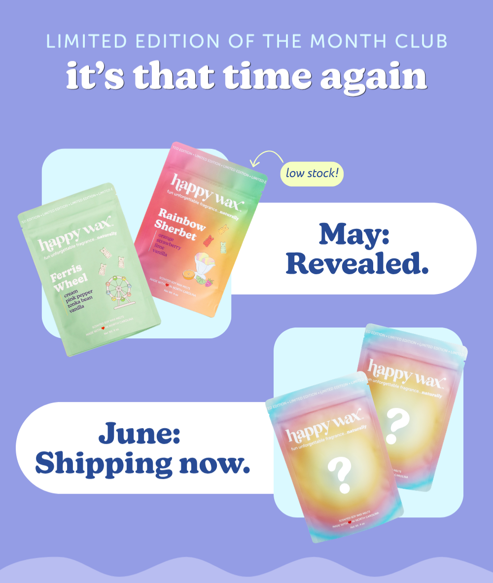 limited edition of the month club. it's that time again. may: revealed. ferris wheel & rainbow sherbet. june: shipping now. 
