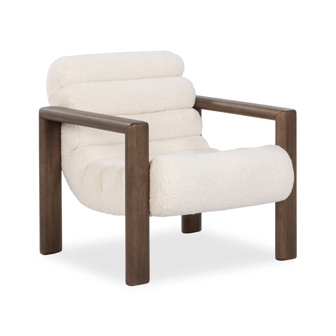 Dahlia White Accent Chair