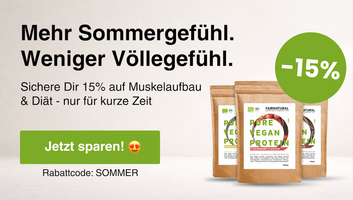 15% Rabattaktion auf Muskelaufbau & Diät