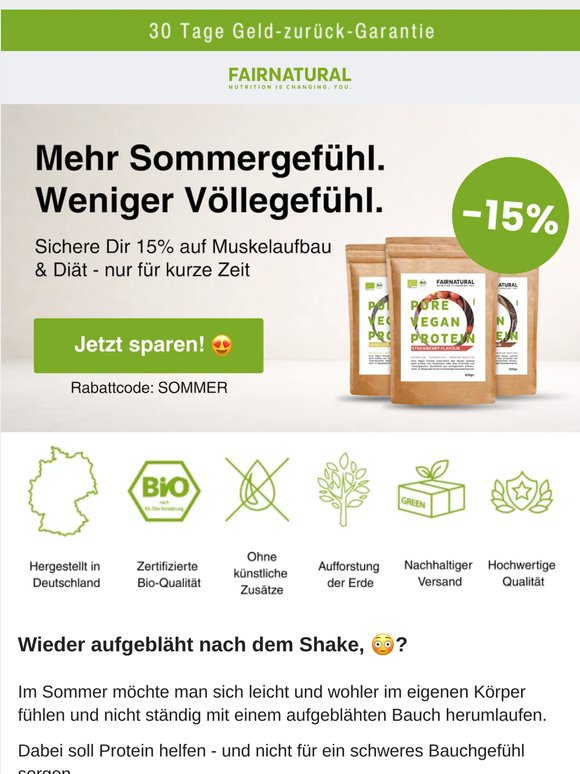 ☀️Summer Sale: 15% Rabatt