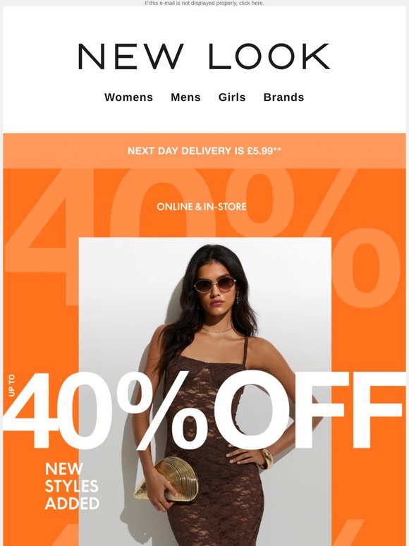 NEW SUNNY STYLES: up to 40% OFF