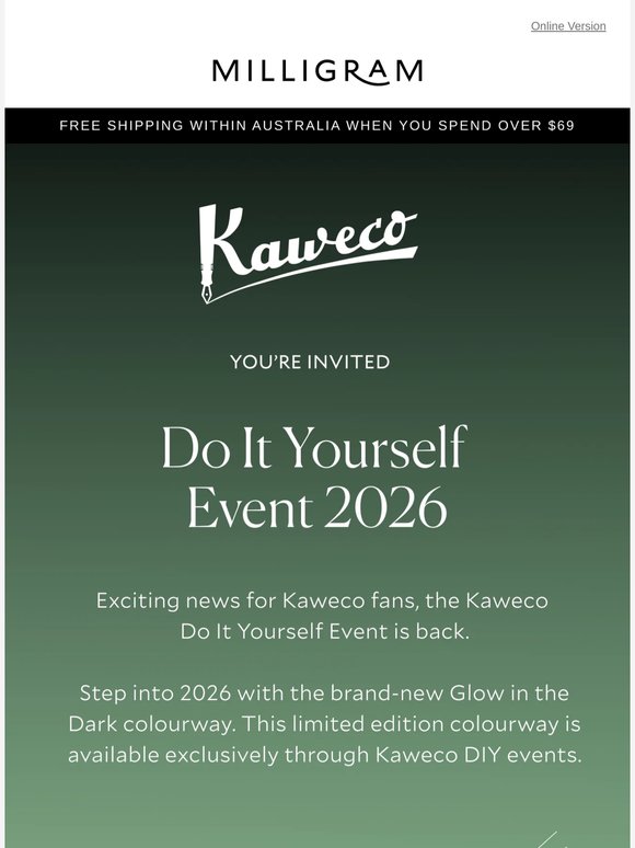 The Kaweco DIY Event Returns to Milligram