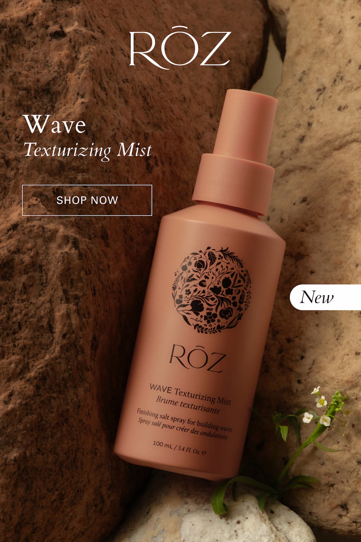 Finishing salt spray for building waves