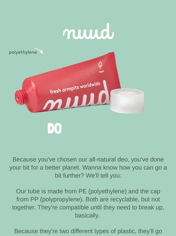 Your pre-bin deo prep ♻️