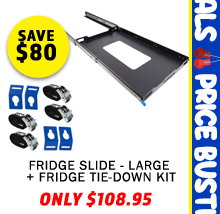 Fridge Slide - Large + Fridge Tie-Down Kit (4-Pack)