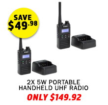 2x 5W Portable Handheld UHF Radio
