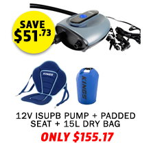Plus 12V ISUPB PUMP + Padded Seat + 15L Waterproof Dry Bag
