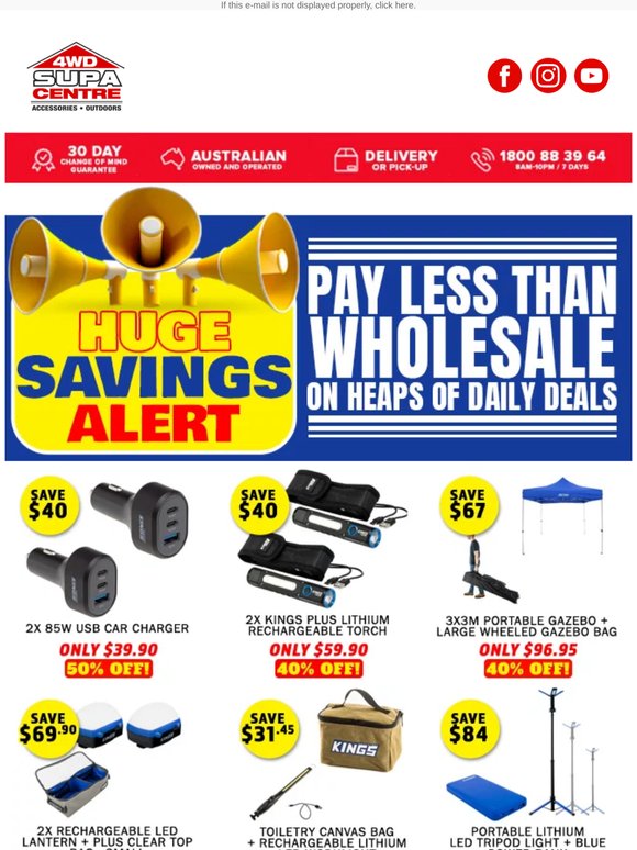 HUGE SAVINGS ALERT 💲 Pay Less Than Wholesale On Heaps Of DAILY DEALS 🤩