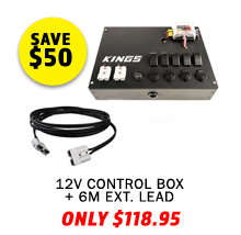 12V Control Box + 6m Lead For Solar Panel Extension