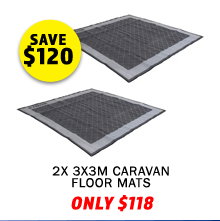 2x Outdoor Mat 3x3m