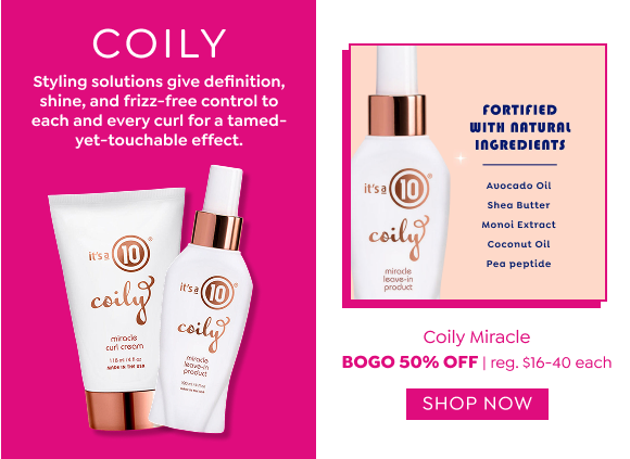 SHOP BUY ONE, GET ONE 50% OFF IT'S A 10 HAIRCARE