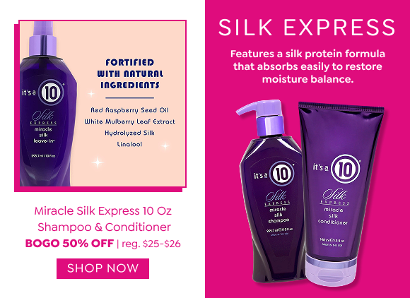 SHOP BUY ONE, GET ONE 50% OFF IT'S A 10 HAIRCARE