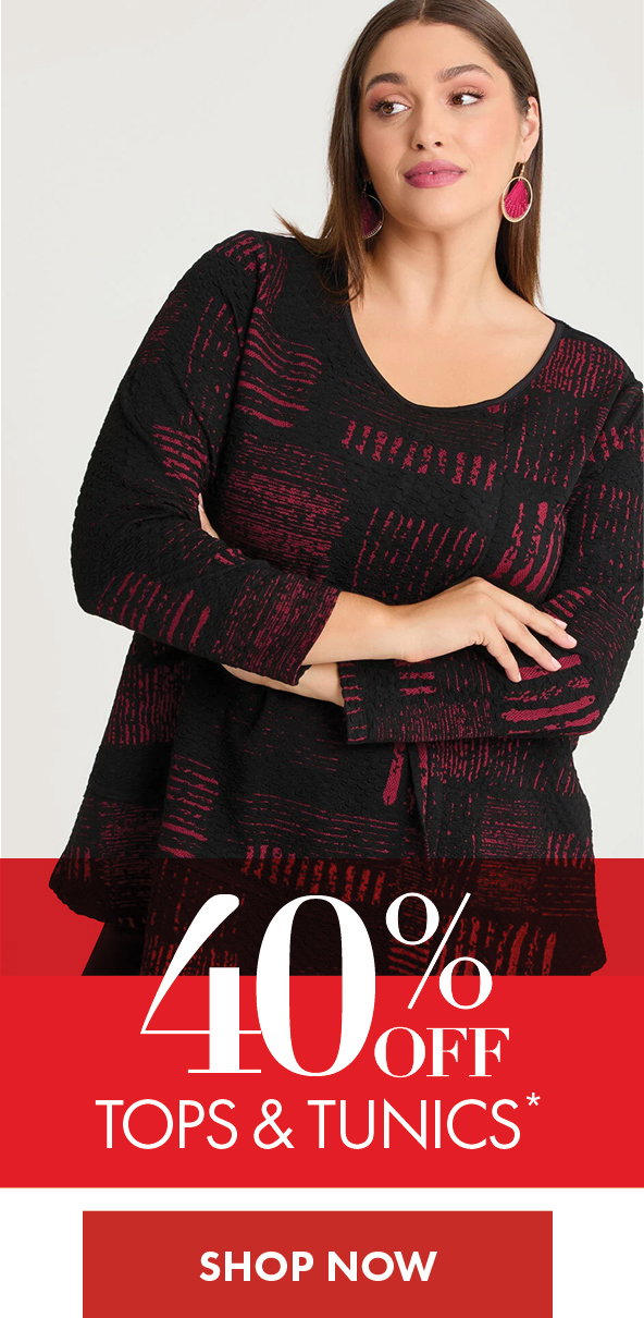 40% off Tops & Tunics