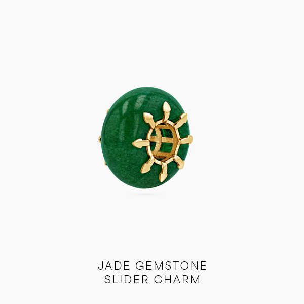 Jade Gemstone Slider Charm