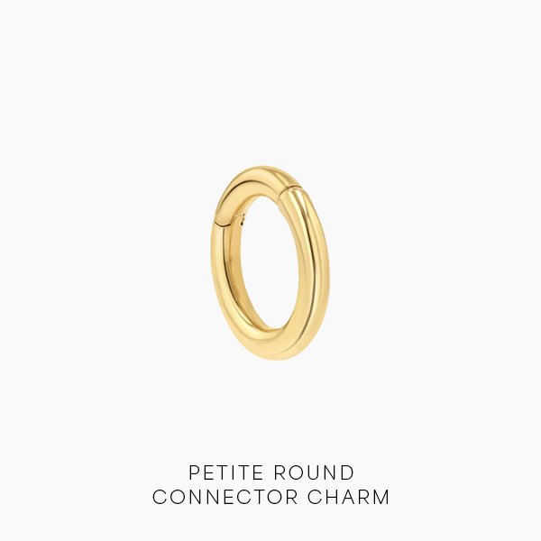 Petite Round Connector Charm Clasp