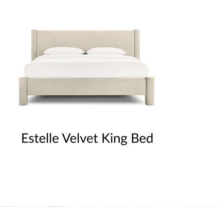 Shop Estelle Velvet King Bed