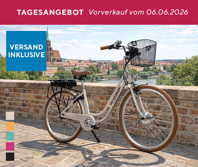 Tagesangebot 470707 SAXONETTE Classic Plus 3.0 City E-Bike in Retro-Optik