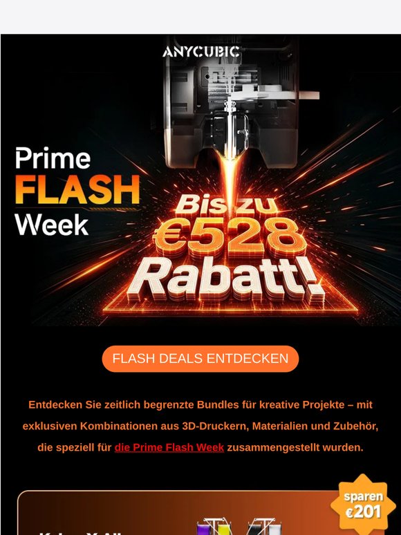 ⚡ Prime Flash Week: Bis zu €528 Rabatt!
