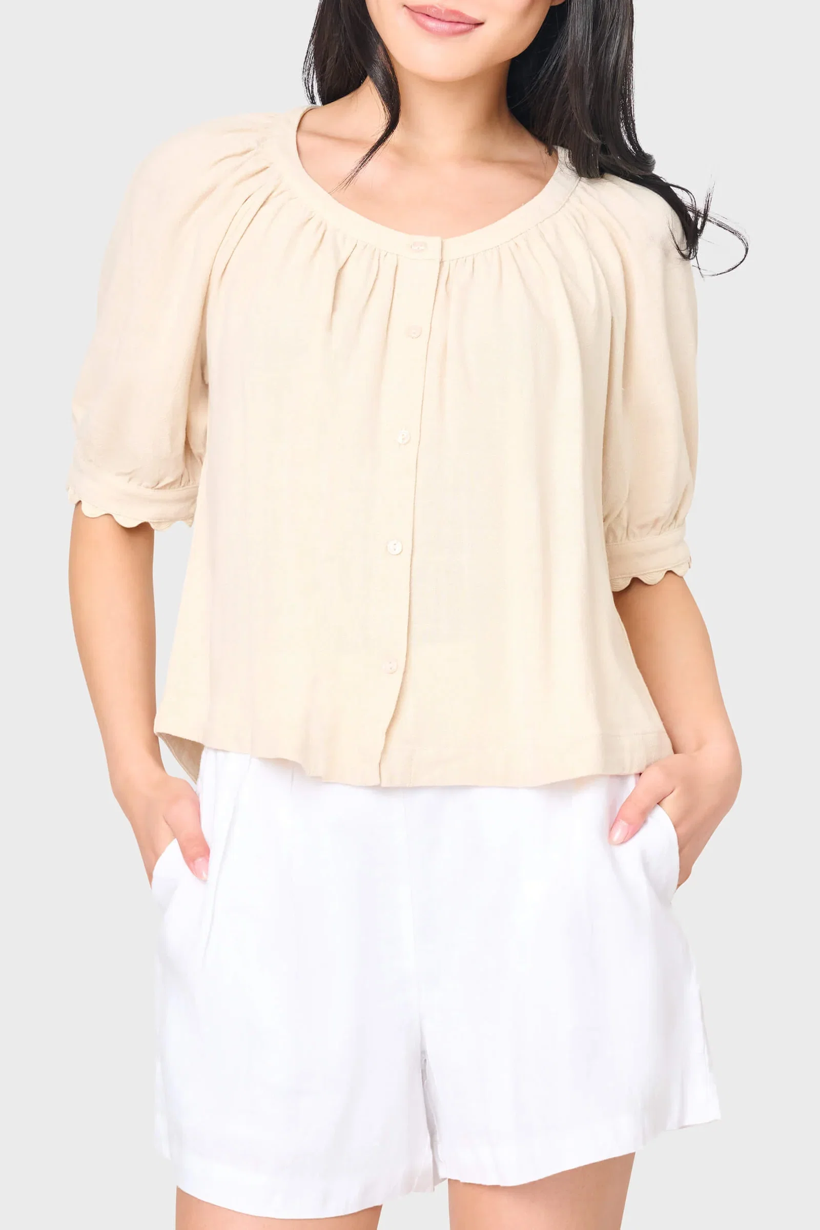Lily Scallop Top