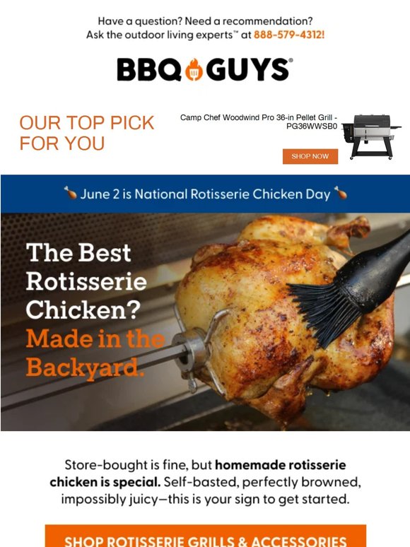The secret to perfect rotisserie chicken is in your backyard 🍗