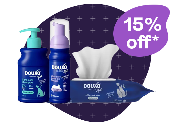 15% off DOUXO SPA grooming products